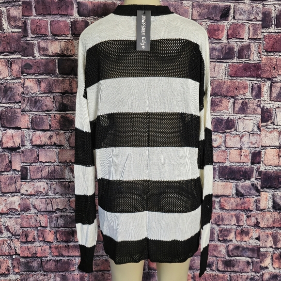 Jawbreaker Oversized Sheer Knit Sweater - Picture 6 of 10
